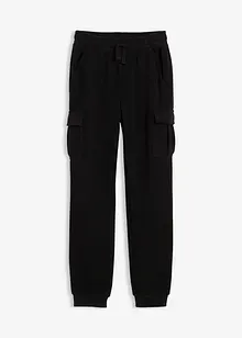 Cargobyxa i fleece, normal passform, bonprix