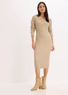 Stickad klänning, bonprix