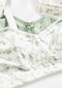 BH utan bygel (2-pack) i ekologisk bomull, bonprix