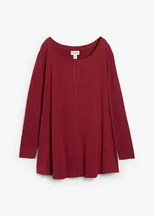 Långärmad topp av bomull och viskos, bonprix