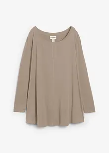 Långärmad topp av bomull och viskos, bonprix