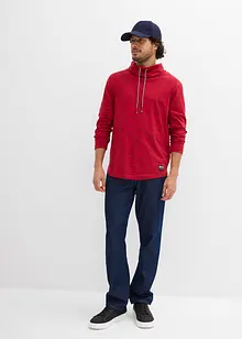 Långärmad tröja med sjalkrage, bonprix