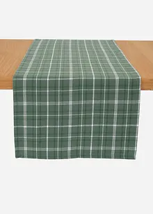 Rutig bordslöpare i ekologisk bomull, bonprix