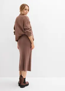 Stickad kjol, bonprix