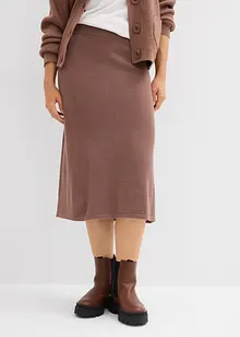 Stickad kjol, bonprix