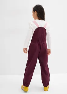 Fodrad regnbyxa av softshell med hängslen, bonprix