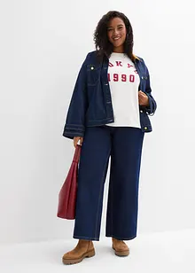 Långärmad topp i ren bomull, bonprix