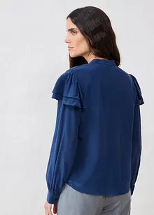 Blus med sidenandel, bonprix