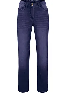 Fodrade jeans, Mid Waist, resårlinning Straight, bonprix