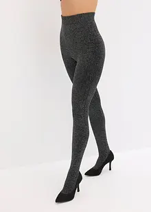 Termostrumpbyxa av fleece med glittrande trådar, bonprix