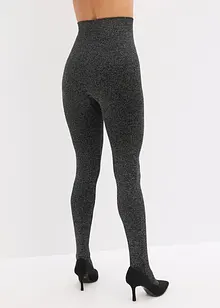 Termostrumpbyxa av fleece med glittrande trådar, bonprix