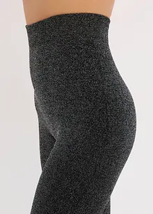 Termostrumpbyxa av fleece med glittrande trådar, bonprix