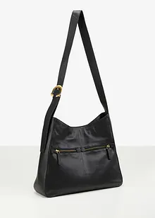 Handväska i skinn, bonprix