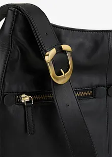 Handväska i skinn, bonprix