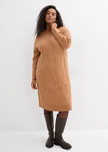 Flätstickad klänning, bonprix