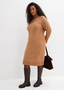 Flätstickad klänning, bonprix