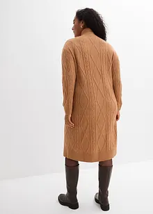 Flätstickad klänning, bonprix