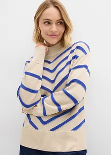 Tröja med strukturränder, bonprix