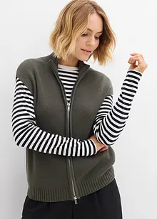 Stickad väst, bonprix