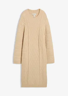 Stickad klänning, bonprix