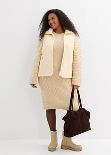 Stickad klänning, bonprix