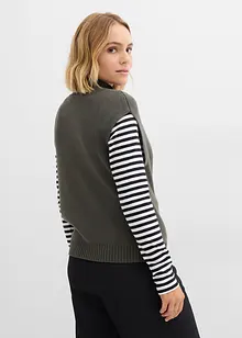 Stickad väst, bonprix