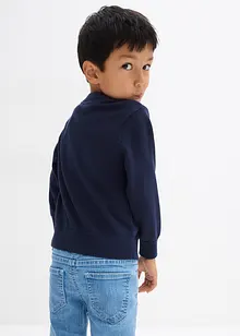 Finstickad tröja av ren bomull, bonprix