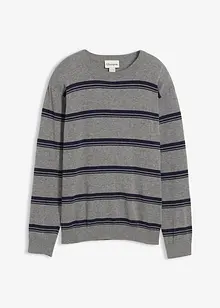 Finstickad tröja i ren bomull, bonprix