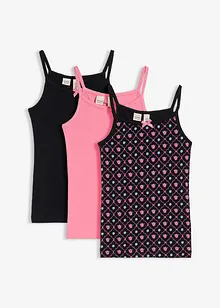 Linne med mjuk ekologisk bomull (3-pack), bonprix