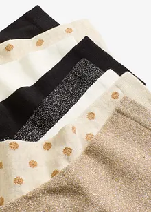 Strumpor med Lurex och ekologisk bomull (8-pack), bonprix