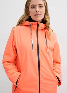 Vadderad mellanlång regnkappa, vattentät, bonprix