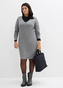 Jerseyklänning i viskos (2-pack), bonprix