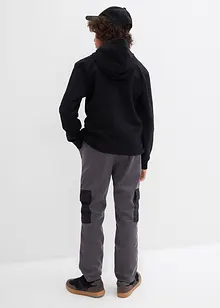 Softshellbyxa med cargofickor och reglerbar vidd, bonprix