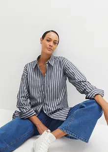 Skjortblus i bomull, bonprix