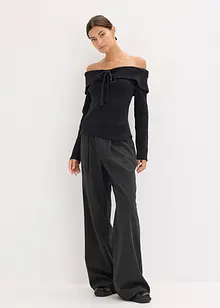 Ribbstickad tröja, bonprix