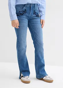 Bootcut-jeans med medelhög midja, bonprix