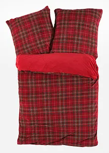 Vändbart Cashmere Touch-påslakanset med rutmönster, bonprix