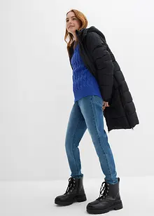 Flätstickad tröja i ekologisk bomull, bonprix