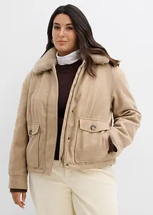 Vinterjacka i ullig stil, bonprix