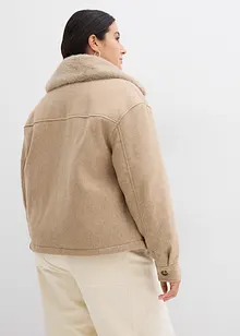 Vinterjacka i ullig stil, bonprix