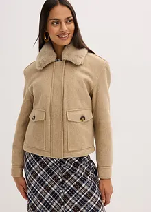 Vinterjacka i ullig stil, bonprix