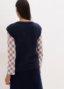 Stickad väst, bonprix