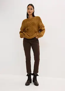 Oversizetröja med fransar, bonprix