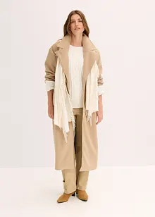 Oversizekappa med yllelook, bonprix