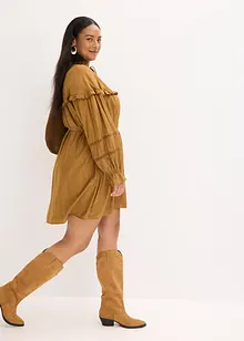 Tunikaklänning i fintrådig viskosmix, bonprix