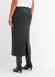 Stickad kjol i bomull, bonprix