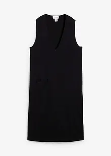 Stickad klänning i bomull, bonprix