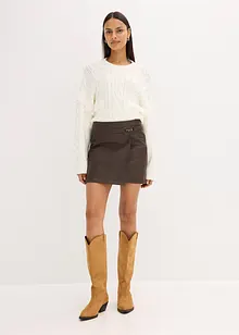 Kjol i skinnimitation, bonprix