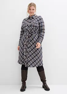 Skjortklänning i mjuk flanell, bonprix