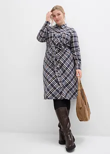 Skjortklänning i mjuk flanell, bonprix